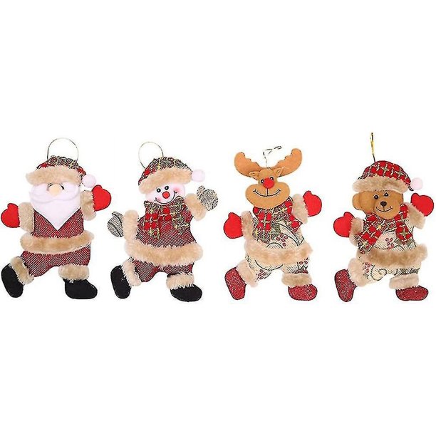 Decoración navideña para el hogar, muñeco de nieve de Papá Noel, juguetes para árboles de Navidad, adornos navideños para el hogar, decoración colgante para el hogar de Año Nuevo 2