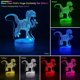 thumbnail image 2 of SCSYV Dinosaur 3D Night Light, 3D Illusion Table Desk Lamps with 7 Color Changing Night Lamp Touch Switch, 2 of 5