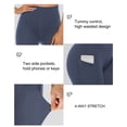 thumbnail image 5 of Stelle Women’s 8” High Waisted Yoga Shorts with Two Side Pockets, 5 of 5