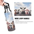 thumbnail image 4 of Cows Sky Sports Water Bottle with Straw Lid Insulated Stainless Steel Leak Proof BPA Free Thermal Mug with Handle for Gym Yoga Cycling Camping, 4 of 8
