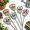 Day of The Dead, variant on 6 12 Inch Pastelmas Gingerbread Man Metal Yard Stakes