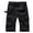 Black, variant on Brondbend Men's Shorts Cargo Work Shorts for Men Multi Pockets Zipper Shorts Solid Color Fashion Casual Loose Fit Going out Climb Workwear Pants Army Green L