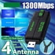 thumbnail image 2 of Adaptador USB WiFi Wifi5 de 1300 Mbps, Banda Dual 2.4G+5G, 802.11AC, Receptor Sin Controlador, Tarjeta Inalámbrica USB 3.0 de Alta Velocidad., 2 of 5