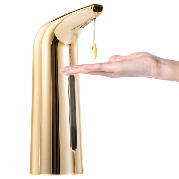 ACDANC Touchless Soap Dispenser,Touchless Operation Dish Soap Dispenser for Kitchen,400ML Automatic Soap Dispenser Touchless,Gold