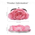 thumbnail image 2 of CAILDANL Little Floral Clutch Purse for Women - Elegant Rose Petal Evening Bag with Detachable Chain for Wedding, Gala, Prom, 2 of 6
