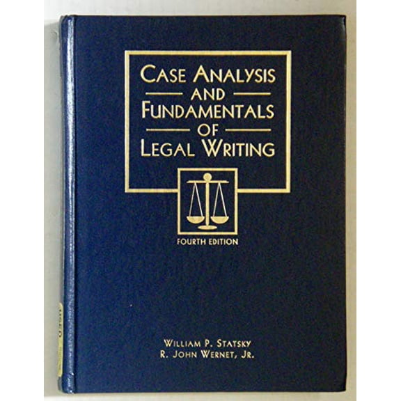 Pre-Owned Case Analysis and Fundamentals of Legal Writing (Paperback) 0314040188 9780314040183