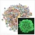 thumbnail image 1 of 300 Uds. Cuentas acrílicas luminosas letras negras que brillan en la oscuridad cuentas a granel alfabeto cuentas redondas sueltas para collar de pulsera Sincero  Hogar, 1 of 1