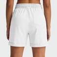 thumbnail image 6 of Plus Size Shorts for Women Casual Drawstring Elastic Waisted Athletic Workout Shorts with Zipper Pockets, 6 of 8