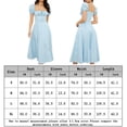 thumbnail image 2 of Vestidos Largos Vestidos de mujer Manga abullonada Vestido elegante Primavera Verano Ropa (Azul claro L) Ygjytge para Mujer azul claro T M, 2 of 8