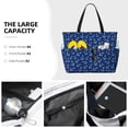 thumbnail image 3 of KLL Nautical Anchors Print Large Beach Tote Bag Women Waterproof Sandproof Zipper Beach Tote Bag for Pool Gym Grocery Travel with Wet Pocket, 3 of 7