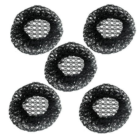 - Unique Bargains 5 Pcs Women Elastic Nylon Hair Ties Bands Mesh Net Black