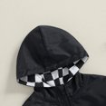 thumbnail image 4 of MOMSTAG Toddlers Checkerboard Zip-Up Winter Hooded Jacket, 4 of 10