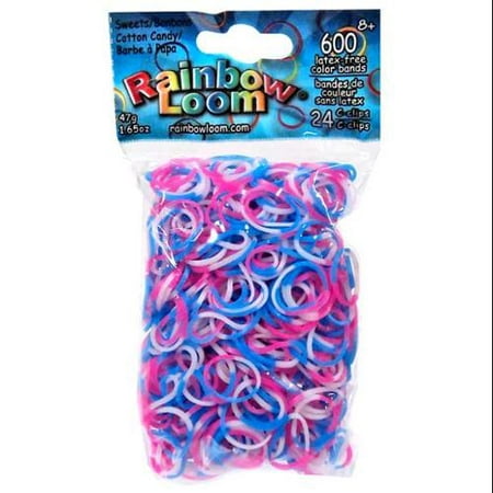 Rainbow Loom Sweets Cotton Candy Rubber Bands Refill Pack [600 (Best Loom Band Designs)