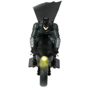DC Comics The Batman Batcycle RC with Batman Rider