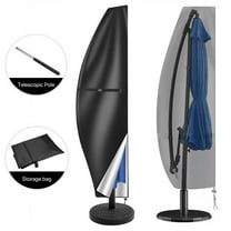Patio Umbrella Cover - 210D Waterproof Outdoor Offset Banana Style Umbrella Cover - Fits Cantilever Offset Umbrella 7-11 Feet