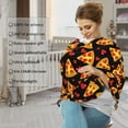thumbnail image 4 of Haiem Cartoon Pizza Baby Nursing Cover & Nursing Poncho - Multi Use Cover for Baby Car Seat Canopy, Stroller Cover, 360°Full Privacy Breastfeeding Coverage, 4 of 9