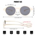 thumbnail image 3 of Gafas de sol polarizadas para bebé COASION con correa 0-12 meses Blanco, 3 of 5