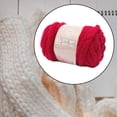 thumbnail image 6 of HOMYL Chunky Yarn Jumbo Tubular Yarn Tube Giant Yarn Handcrocheted Bulky Yarn Arm Knitting Yarn for Throw Pillow Hats Scarf Pet Bed Dark Red, 6 of 8
