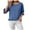 Dark Blue_1, variant on Godom Crewneck Shirts Women 3/4 Sleeve Casual Loose T-Shirts Summer Solid Tunic Tops Tees