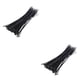 thumbnail image 1 of Advancent 100 unids/set de bridas para cables, organizador de bridas de nailon de plástico autoblocante, Cable de sujeción, bridas estándar negro 2piezas, 1 of 6