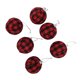 thumbnail image 5 of Adornos De Bolas De Navidad De 2,76 Pulgadas, Bolas De Decoración De árbol De Navidad Con Luz De Regalo, 6 Uds. Para Sala De Estar ANGGREK Cheque rojo y negro, 5 of 8