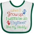 thumbnail image 3 of Inktastic Engineer Like Daddy Boys or Girls Baby Bib, 3 of 4