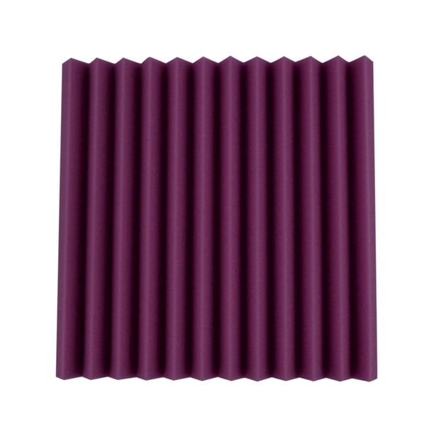 Fiudx 12 Piezas de Espuma Acústica de Alta Densidad, Esponja Absorbente de Sonido, Insonorizada para Estudios de Karaoke, Salas de Reuniones con Piano y Batería, Material Suave de Alto Rendimiento, T