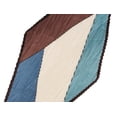 thumbnail image 5 of INSPIRE CHIC Women's Chic Pleated Contrast Color Rhombus Neck Scarf Neckerchief Caramel, 5 of 5