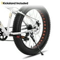 thumbnail image 2 of Hiland Fat Tire Bike, Shimano 7-Speed, Dual-Disc Brakes, 24 inch Trail Mountain Bike, Silver, 2 of 7