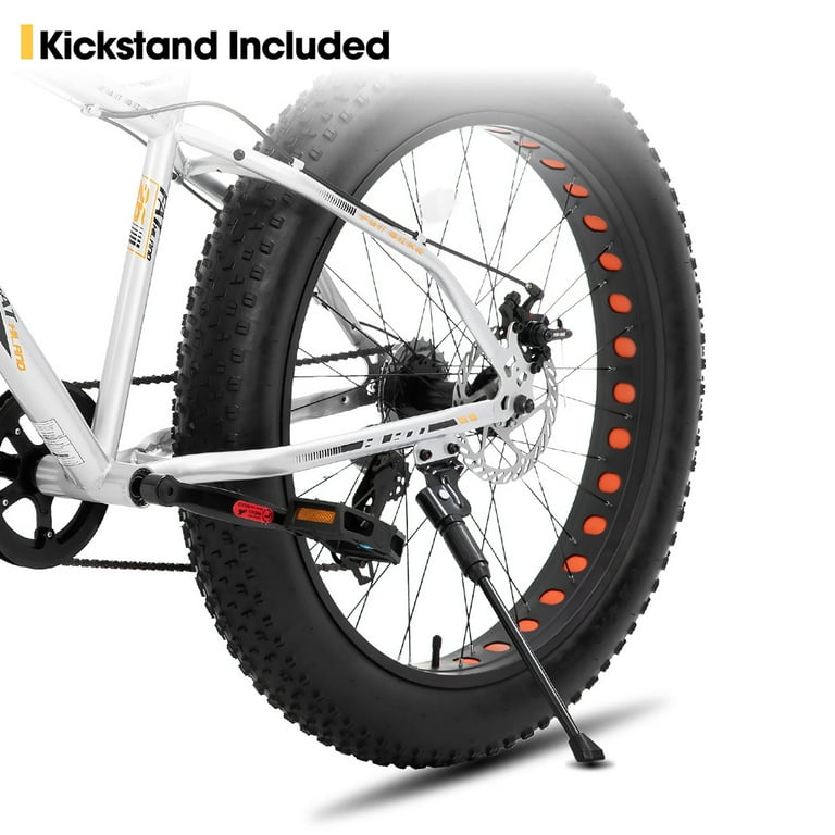 Hiland Kids Fat Tire Bike, Shimano 7-Speed, Dual-Disc Brakes