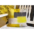 thumbnail image 3 of Yellow and Grey Abstract Art Modern Pillow Cover, Decorative Throw Pillows Cushion Cover for Bedroom Sofa Living Room 20 x 20 Inch, 3 of 3