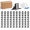 Black-200, variant on White 200 Pack Multi-Cable Staples Electrical Wire Stackers for Wiring Projects