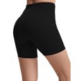 thumbnail image 2 of SAYOO - Calzoncillos de yoga para mujer, cintura elástica con cordón, pantalones cortos de punto ajustados SAYOO  Sexy, 2 of 4