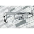 thumbnail image 4 of Kingston Brass KS6021BEX Essex Two-Handle Wall Mount Roman Tub Faucet, Polished Chrome, 4 of 7