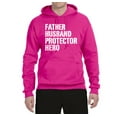thumbnail image 2 of Wild Bobby,Father Husband Protector Hero Best Dad Husband Gift, Father's Day, Unisex Graphic Hoodie Sweatshirt, Fuschia, Small, 2 of 3