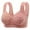 Pink, variant on CLOISE Bras for Women Front Closure Plus Size No Underwire Full Coverage Everyday Bra with Sagging Breasts Green 36-46
