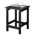thumbnail image 6 of Tcbosik Outdoor HDPE Patio Side Table, 14-Inch Lightweight Square End Table for Bedroom, Living Room & Office, Easy to Assemble, Black, 6 of 8