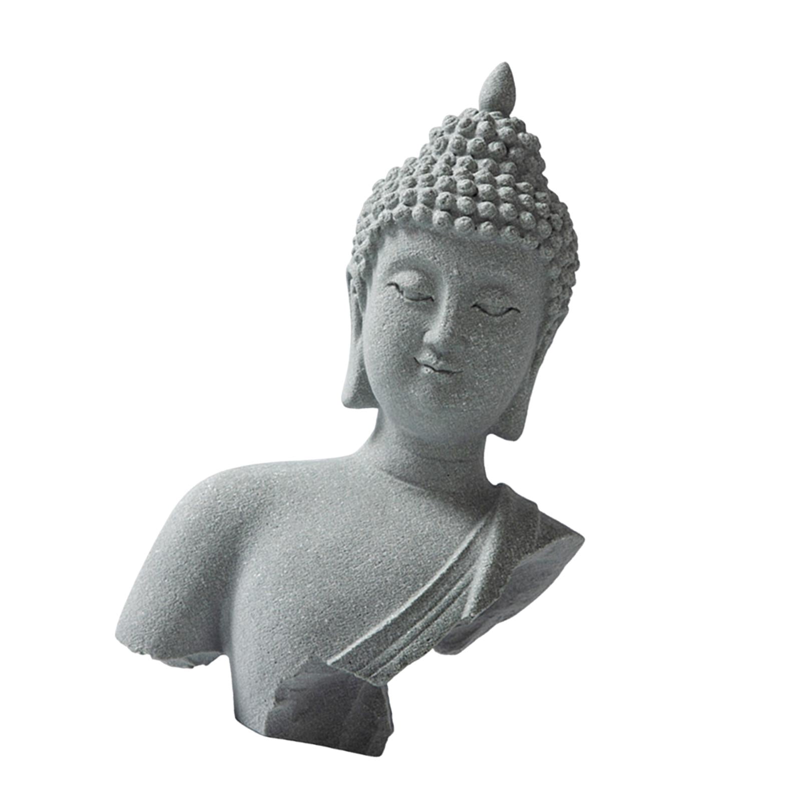koolsoo Buddha Garden Statue Balcony Porch Yard Art Craft Home Ornament Decorative Sculpture for Living Room Patio Entrance Courtyard