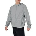 thumbnail image 3 of Windproof Lightweight Windbreaker Shell Jacket for Men, Gray, 3XL, 3 of 8