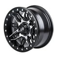thumbnail image 4 of 4/156 Tusk Wasatch Beadlock Wheel 14x7 4.0 + 3.0 Machined/Black For POLARIS Sportsman 570 2014-2022, 4 of 7