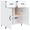 thumbnail image 5 of vidaXL Sideboard High Gloss White 69.5x34x90 cm Engineered Wood, 5 of 5