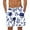 Blue, variant on Fashionable Gifts Mens Gym Shorts Men Casual Fashion Print Shorts With Pockets Elastic Waist Beach Pants L, Blue
