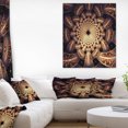 thumbnail image 1 of Brown Symmetrical Fractal Flower Design - Floral Canvas Art Print, 1 of 3