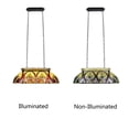 thumbnail image 2 of CHLOE Lighting ADIA Victorian Tiffany-Style Dark Bronze 3 Light Island Pendant 28" Wide, 2 of 4