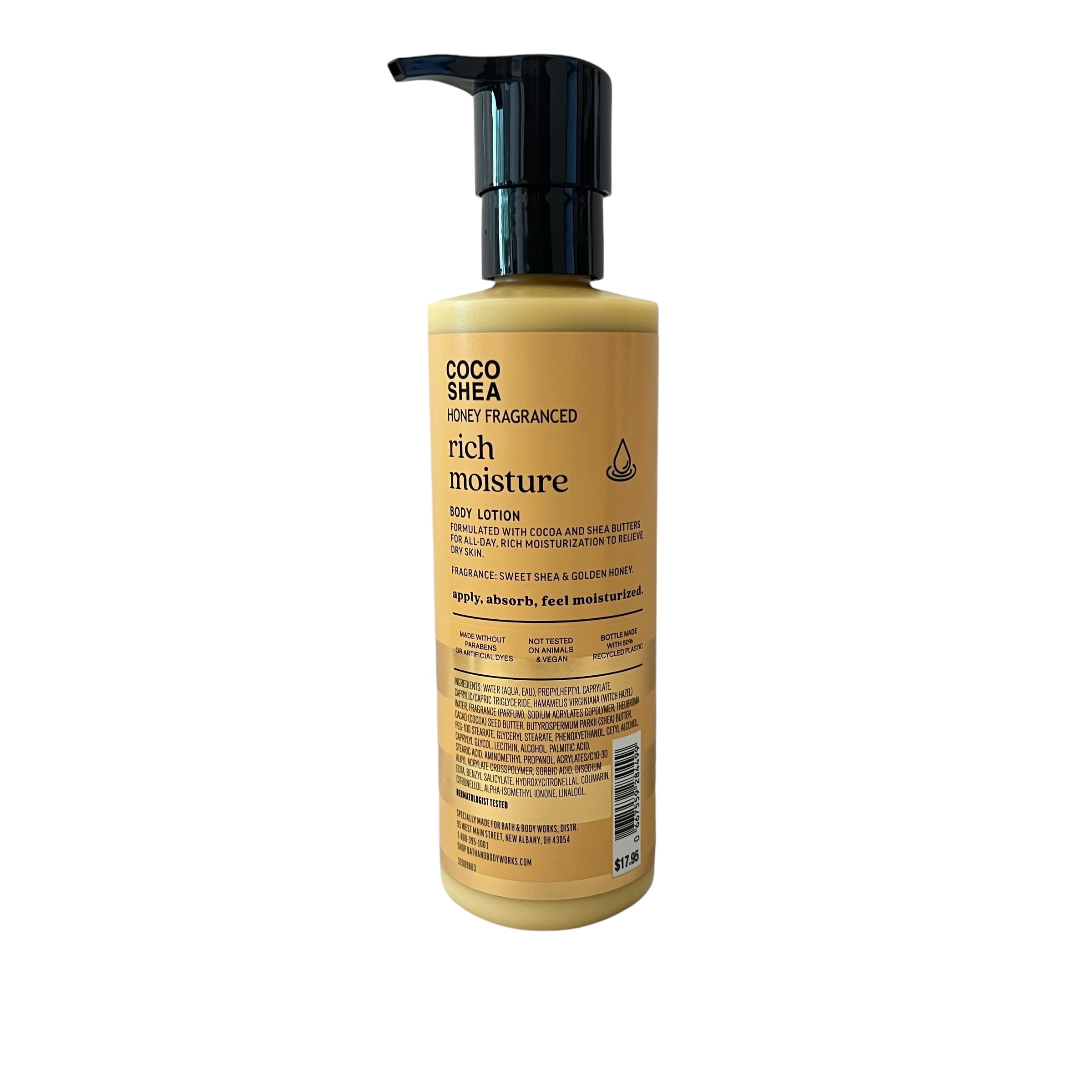 Bath & Body Works Coco Shea Honey Fragranced Rich Moisture Body Lotion 7.8 fl oz 2 Pack