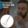 thumbnail image 2 of wqlpp-Nose Hair Scissors for Men & Women with Pouch Nose Scissors Small Scissors for Rounded Eyebrow Scissors, Small Blunt Tip Scissors for Eyelashes, Beard, & Mustache Nose Hair Safety Scissors, 2 of 4