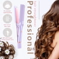 thumbnail image 6 of Betivan 3 Counts Natural Curls, Hair Curler, Curling Wand,Negative Hair Straightener Without Damaging Hair Curls,Fast Heating Crimper Wand Curler In All Hair Type Black Pink Purple, 6 of 9