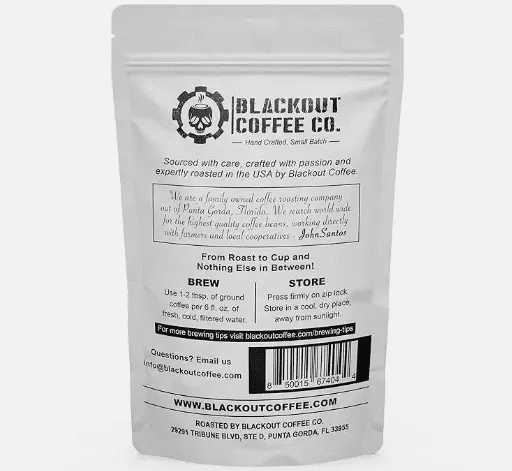 Blackout Coffee Double Dark Chocolate Flavored Coffee - Ground Coffee - 12oz