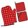 thumbnail image 1 of ZICANCN Oven Mitts and Pot Holders Sets,Usa America Patriotism Red Baking Sets Kitchen Heat Resistant 4 Pieces, 1 of 8