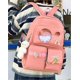 thumbnail image 4 of Conjunto de 5 mochilas escolares con diseño kawaii y accesorios para adolescentes y niñas (rosa), 4 of 5